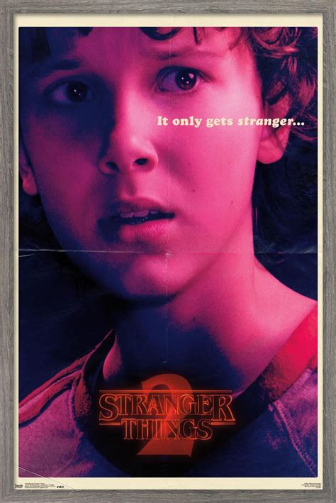 Netflix Stranger Things Season 2 Eleven Wall Poster 22375 X 34 Framed