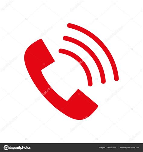 Phone Icon In Trendy Flat Style Isolated On White Background Handset