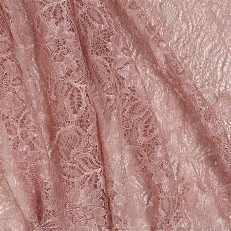 Lace Rose Pink Bloomsbury Square Dressmaking Fabric