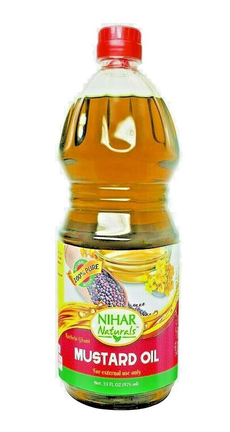 Nihar Naturals Mustard Oilbrassica Nigra 166 Floz 475ml Us