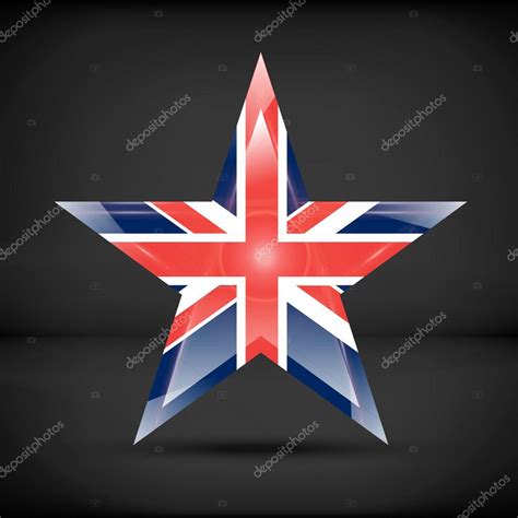 Great Britain Flag In Star Stock Vector Image By ©123sasha 102225080