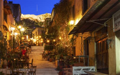 Athens Greece Plaka District Foreign Fresh And Fierce