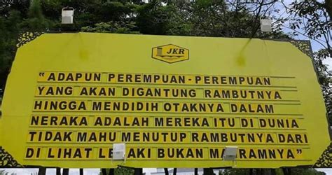 Senarai papan tanda yang diperlukan: Papan tanda pamer ciri-ciri orang munafik dari JKR dipuji ...