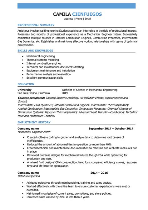 As the very name suggests, these resume templates can be used only by people specialising in. Mechanical Student Resume | williamson-ga.us