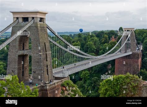 Clifton Suspension Bridge Built By Brunel In Bristol England Stock