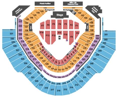 Chase Field Tickets In Phoenix Arizona Chase Field Seating Charts