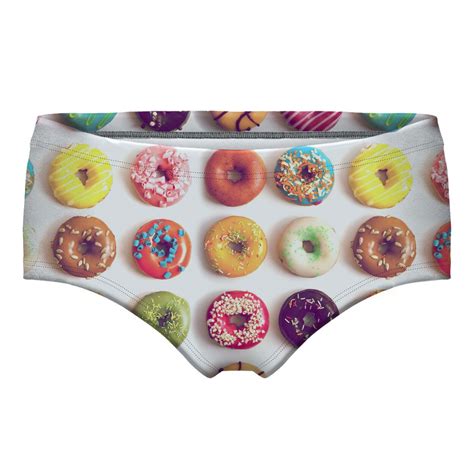 Womens Doughnut Print Kawaii Underwear Ladies Panties Sexy Lingerie