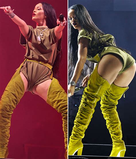 Rihanna Shows Butt Cheeks In Leather Chaps On Anti Tour See Pics Hollywood Life