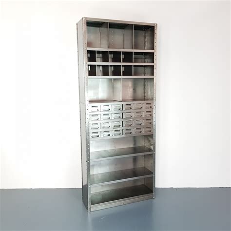 Huge selection of shelving units, storage shelves, storage racks and industrial shelves in stock. Vintage Industrial metal shelving unit with drawers ...