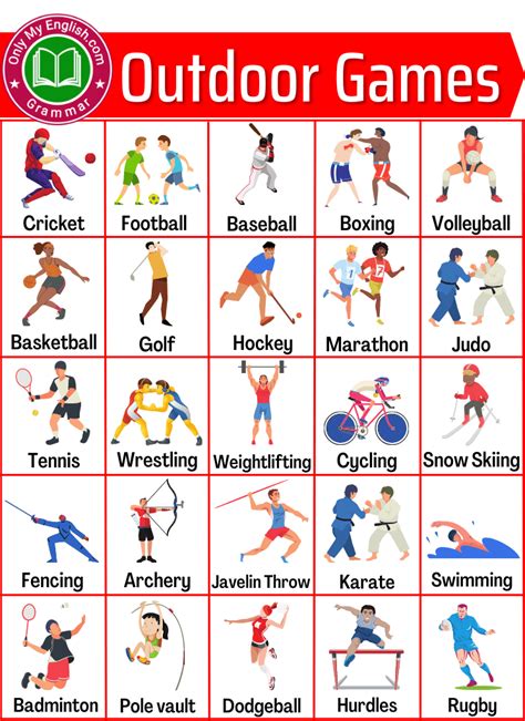 50 Outdoor Games Name In English