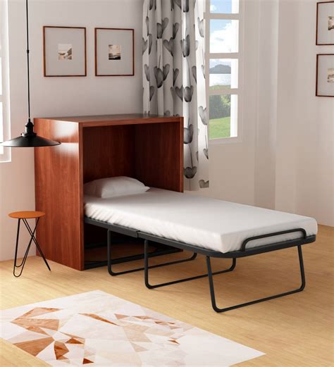 Buy Wallee Cabinet Hide Away Foldable Space Saver Single Bed With Free