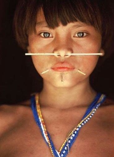 Yanomami Tribe In The Amazonian Rainforest Bordering Brazil And