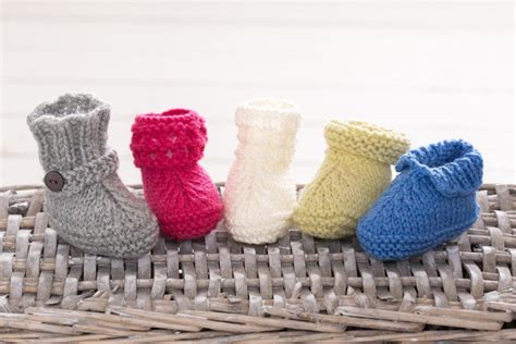 Super Easy Baby Booties Knitting Pattern By Fiona Goble