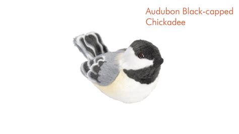 Chickadee Audubon Plush Bird Authentic Bird Sound ぬいぐるみ 人形 感謝の声続々