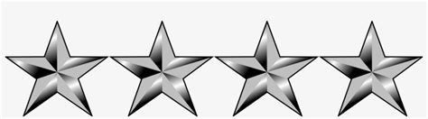 General 4 Star General Insignia Transparent Png 8364x1928 Free