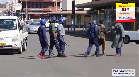 Watch More Footage Of Zrp Officers Casually Assaulting Civilians On August 16 Iharare News