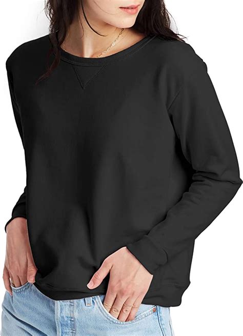 Hanes Womens Ecosmart Crewneck Sweatshirt At Amazon Womens Clothing