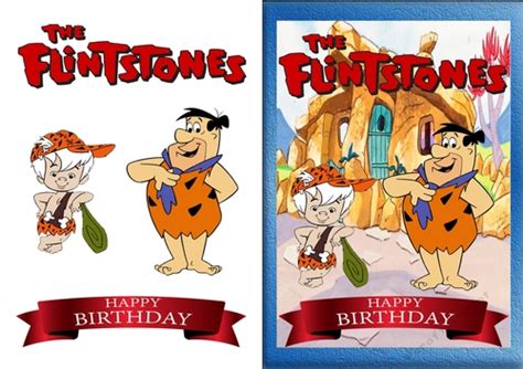 The Flintstones Birthday Card Cup81883383674 Craftsuprint