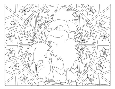 Growlithe Pokemon Coloring Pages Cartoons Coloring Pages Free Porn Sex Picture