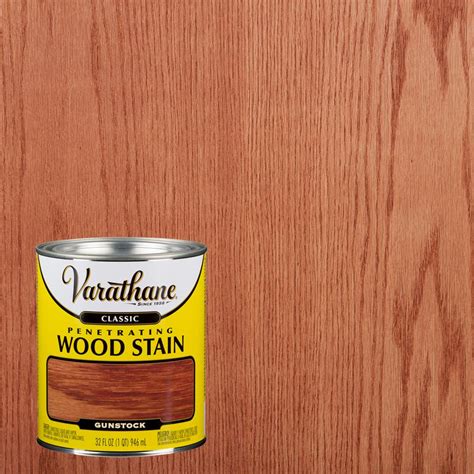 Varathane 1 qt. Gunstock Classic Wood Interior Stain-339711 - The Home 