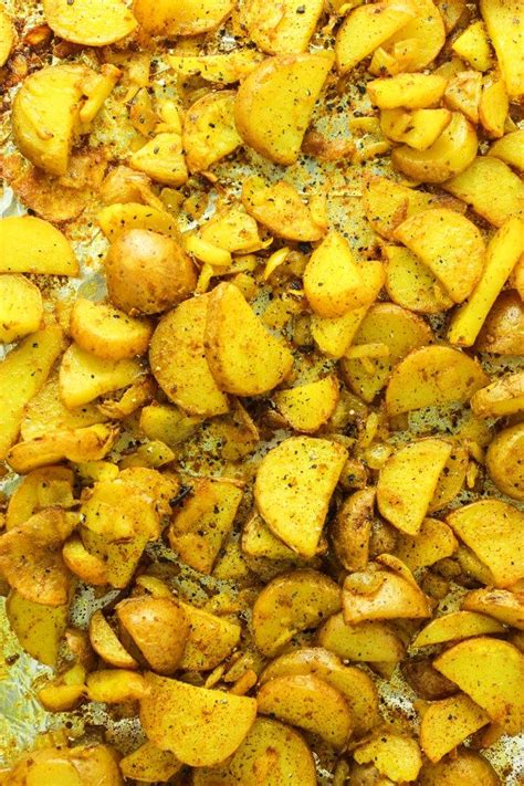 Crispy Oven Roasted Turmeric Potatoes These Are My Favorite Weeknight
