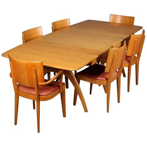 Mid Century Modern Wishbone Dining Table Set By Heywood Wakefield 20th