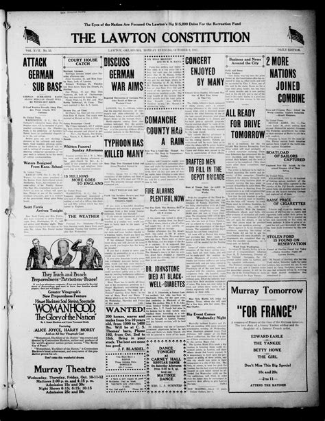 The Lawton Constitution (Lawton, Okla.), Vol. 17, No. 53, Ed. 1 Monday