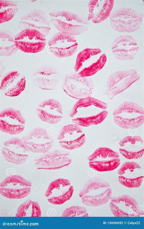 Lipstick Kisses Stock Photo Image Of Pout Abstract 15696692