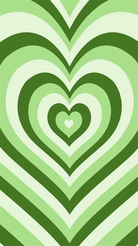 Green Aesthetic Heart Wallpapers Wallpaper Cave