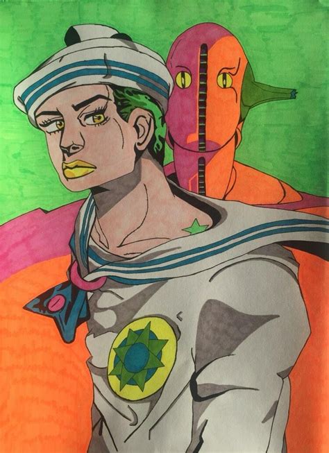 artstation josuke higashikata anime style