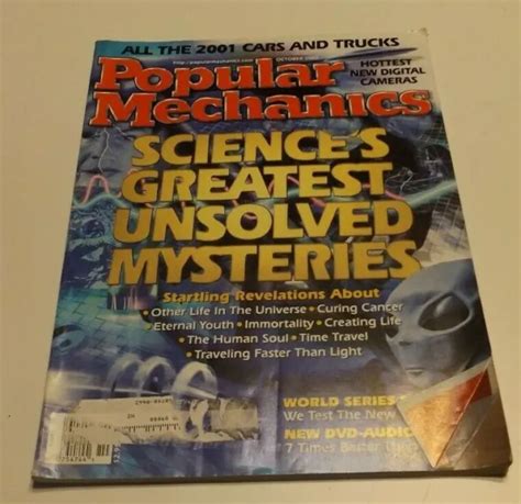 Popular Mechanics Magazine October 2000 Sciences Greatest Unsolved
