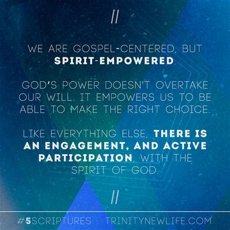 We Are Gospel Centered But Spirit Empowered Gods Power Doesnt