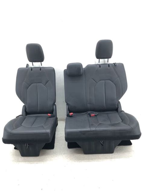 2017 2020 Chrysler Pacifica Rear Third Row Seat Set Black Leather