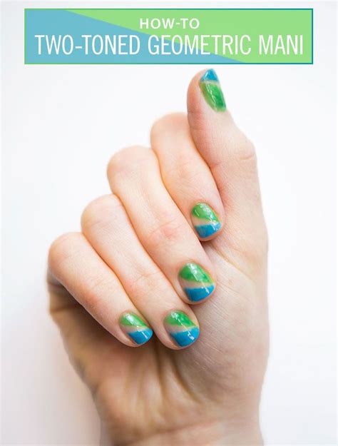 Nail Art How To Geometric Neon Mani Nail Art Trendy Nail Design