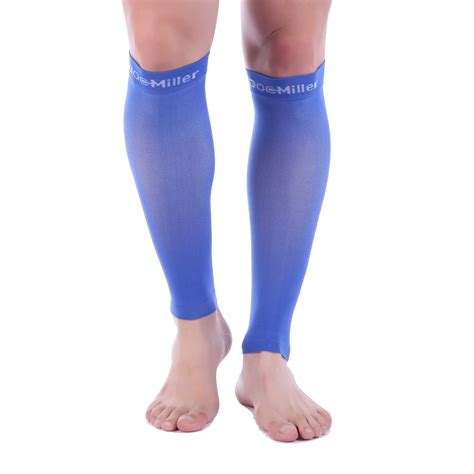 premium calf compression sleeve 20 30 mmhg blue by doc miller