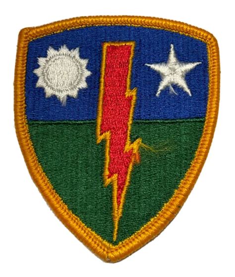 Vietnam Era Us Army 75th Infantry Brigade Full Color Merrowed Edge
