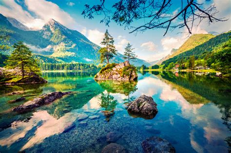 Hintersee Lake Berchtesgaden Alps Jigsaw Puzzle In Great Sightings