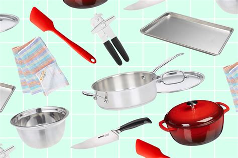 List Of Cooking Materials Kitchen Utensils And Equipment That Are