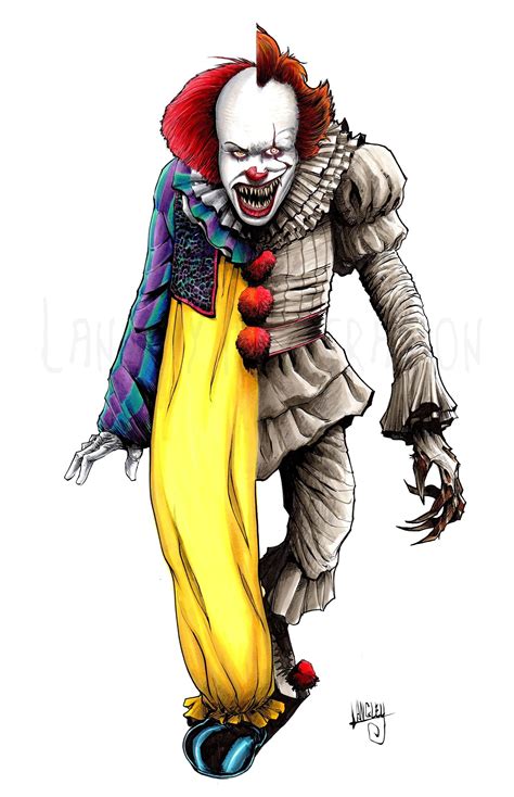 25 Best Looking For Scary Clown Pennywise Full Body Drawing Karon C