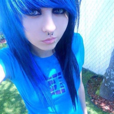 Blue Hair Scene Girl