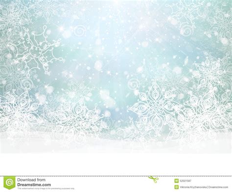 Vector Winter Snowy Background Stock Vector Illustration Of