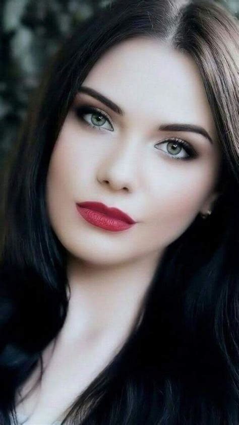 Red Lips Brunette Beauty Beautiful Eyes Beautiful Irish Women
