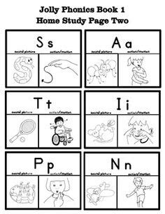 Each sheet provides activities for letter sound learning, letter formation, blending and segmenting. Jolly Phonics resources to print off | Jolly phonics activities, Jolly phonics, Jolly phonics songs