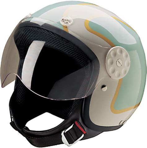 Hci 15 34 Open Face Helmet Green Gold