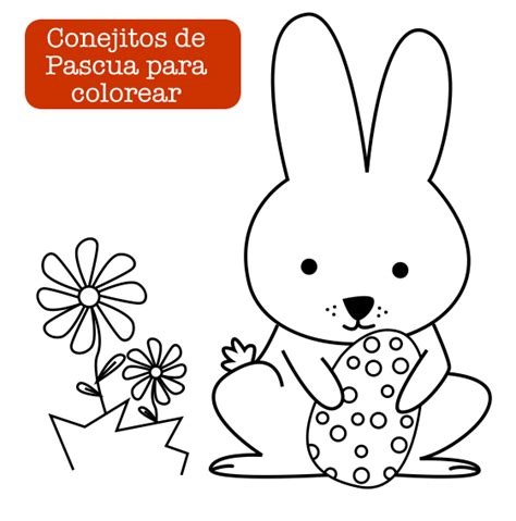 Dibujos de pascua para imprimir gratis y colorear con niños. Easter. Conejito de Pascua / Easter Bunny http://dibujos ...