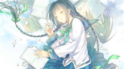 Download 1920x1080 Wallpaper Sleep Cute Anime Girl Artwork Full Hd