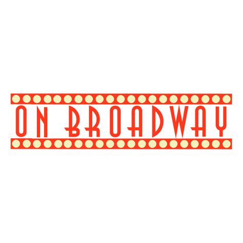 On Broadway 43601 Free Eps Svg Download 4 Vector