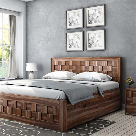 [43 ] Latest Wooden Wood Bed Design 2020