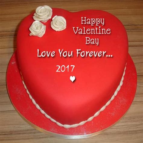 Happy Valentines Day 2017 Love You Forever Heart Cake