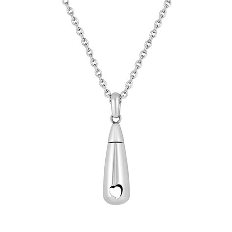 Teardrop Necklace Heart Cremation Necklace Necklace For Ashes Urn